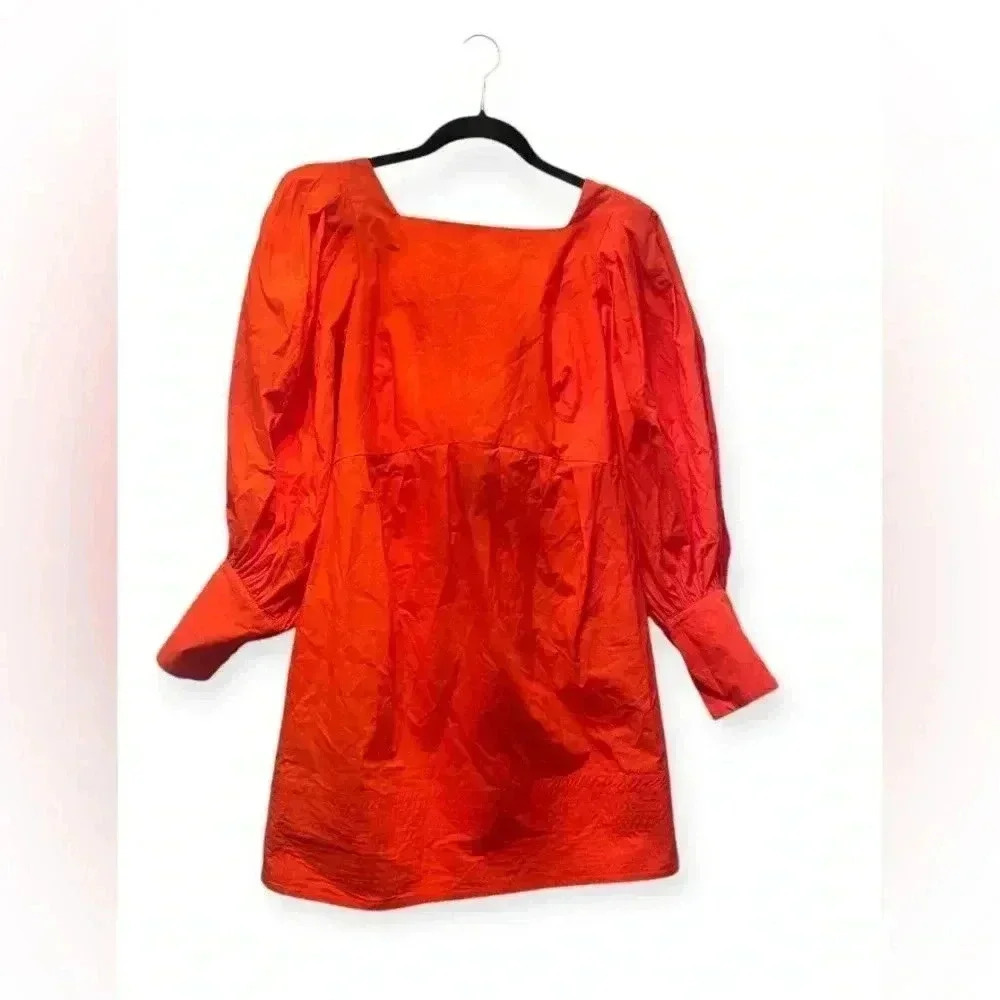 - FARM Rio Orange Open Back Mini Dress -size S - Picture 7 of 13